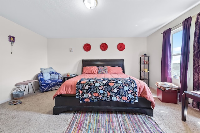 bedroom with carpet flooring