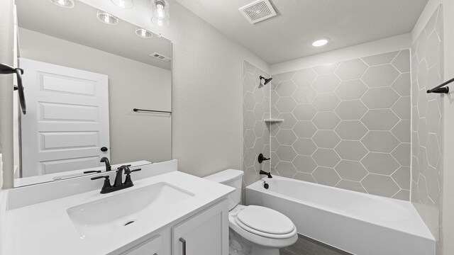 bathroom with plus walk in shower and tile patterned floors