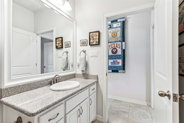 bathroom featuring vanity