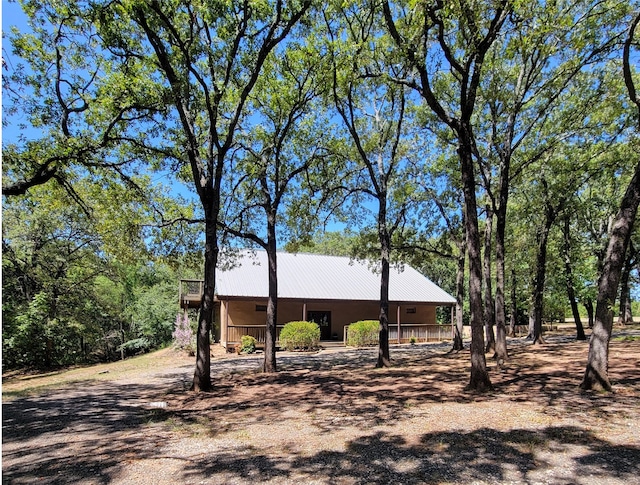 view of front of property with covered porch