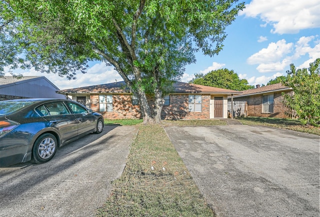 view of ranch-style home