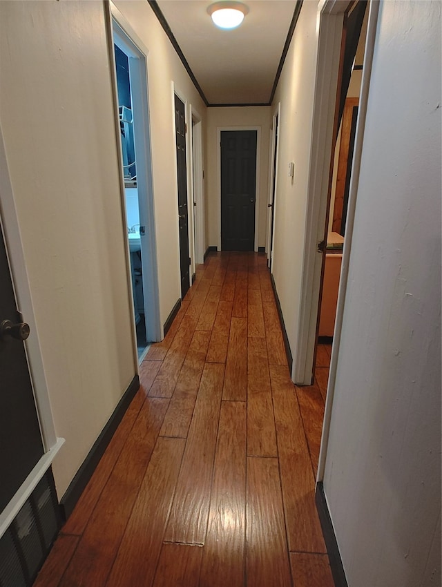 hall featuring hardwood / wood-style floors