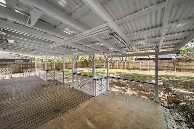 view of patio / terrace with a wooden deck