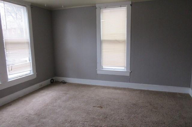 view of carpeted empty room