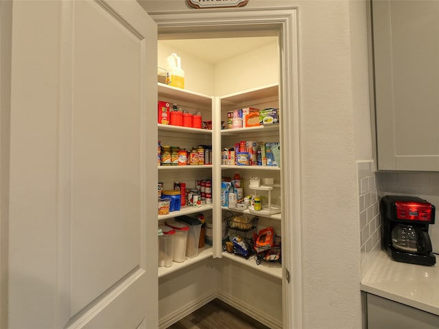 view of pantry