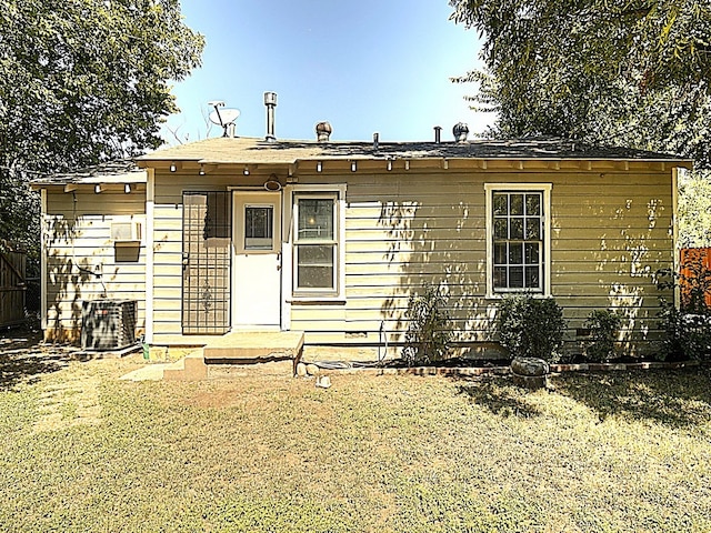 exterior space with a front lawn