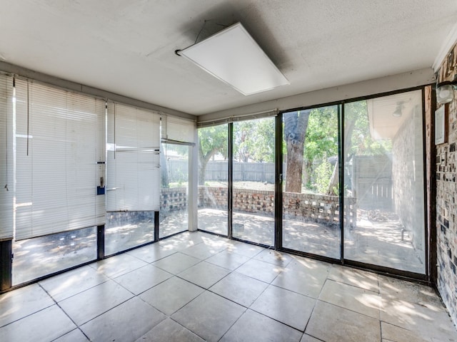 interior space with light tile patterned flooring