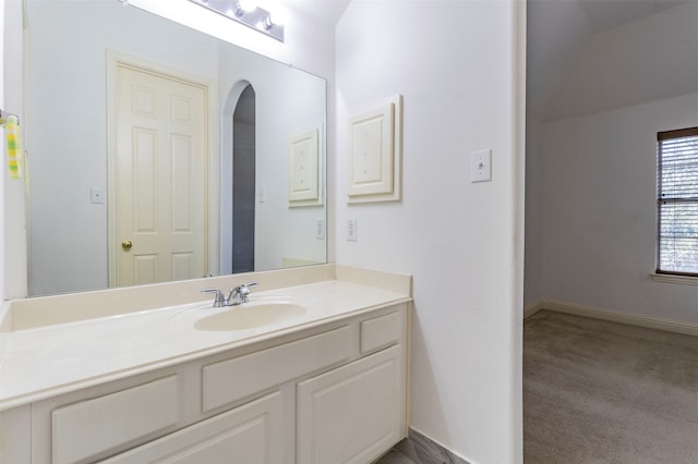 bathroom with vanity