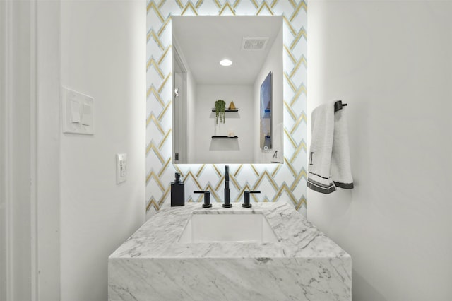 bathroom with vanity