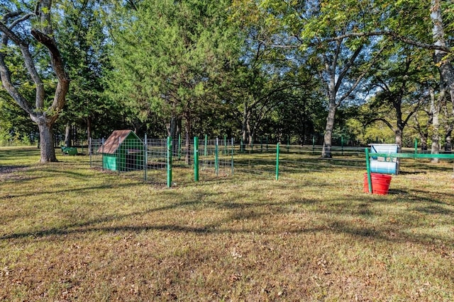 view of community with a lawn