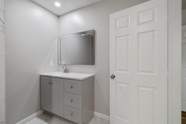 bathroom featuring vanity