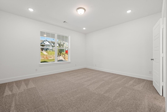 view of carpeted empty room