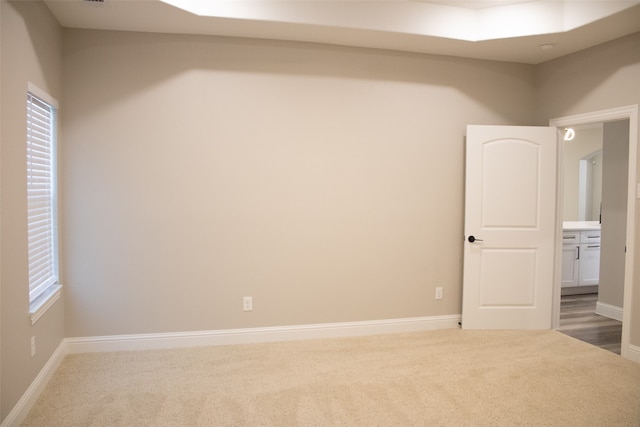 empty room with a healthy amount of sunlight and carpet flooring