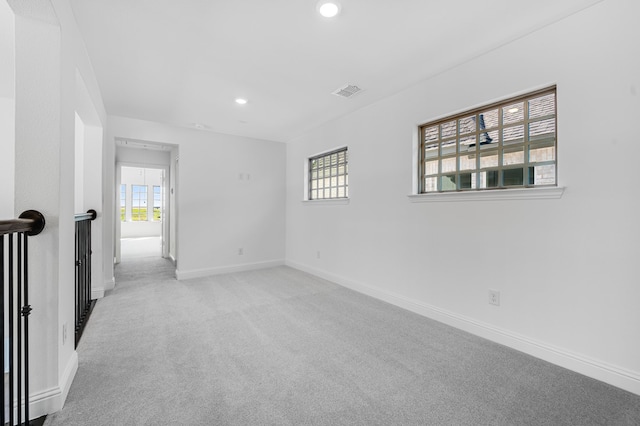 13638 Colony Mews, Frisco, TX 75033 - carpeted empty room featuring plenty of natural light, recessed lighting, visible vents, and baseboards