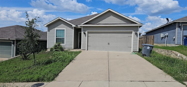 ranch-style house with a garage