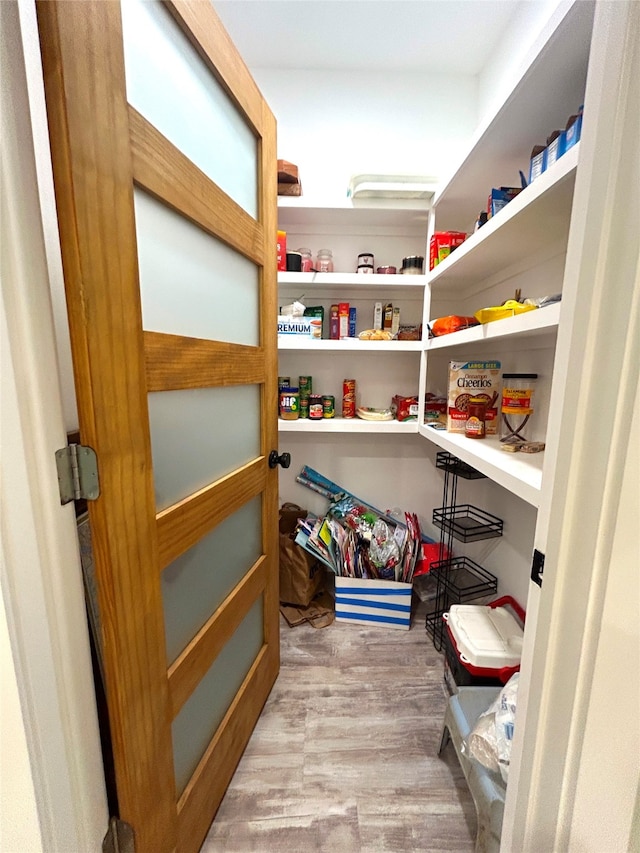 view of pantry