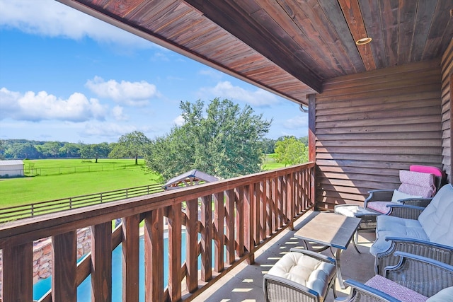 view of balcony