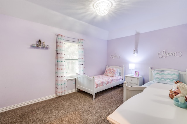 bedroom with carpet floors