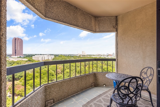 view of balcony