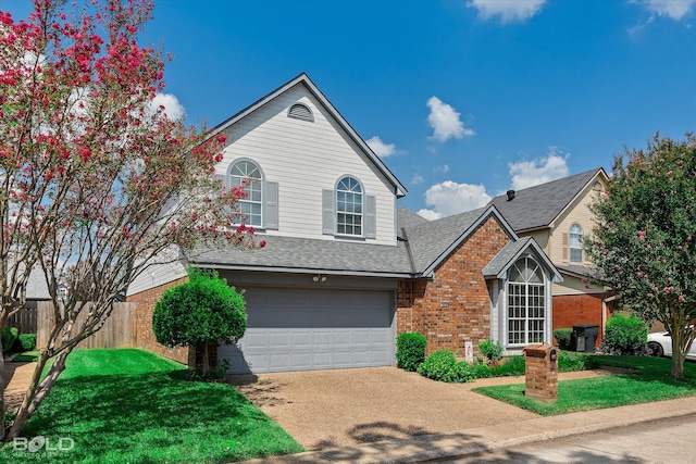 front of property featuring a garage