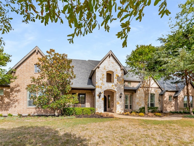 view of front of house featuring a front yard