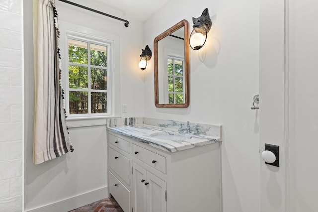 bathroom with vanity