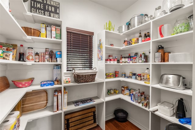 view of pantry