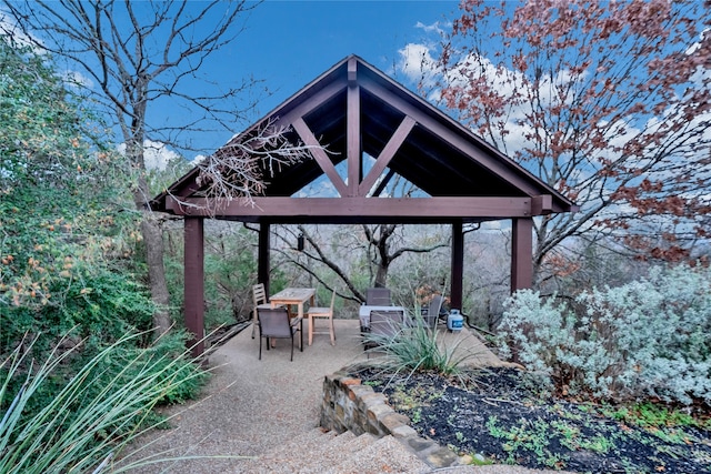 13823 Llano Dr, Weatherford, TX 76087 - view of patio featuring a gazebo