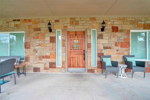 13823 Llano Dr, Weatherford, TX 76087 - entrance to property with stone siding