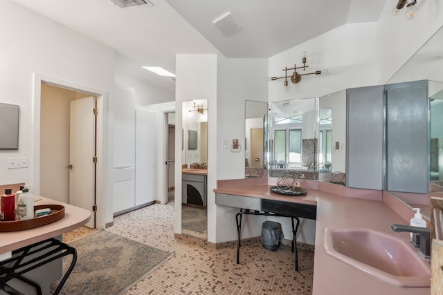 bathroom with vanity