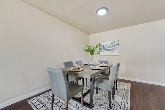 dining room featuring dark hardwood / wood-style floors