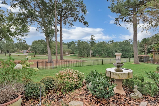 view of home's community with a lawn