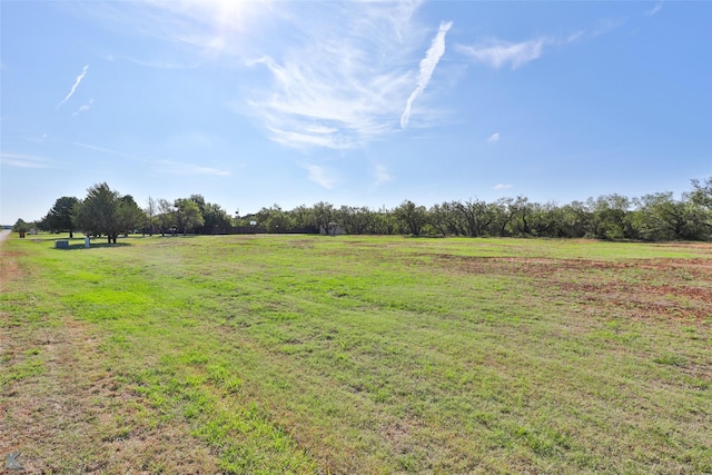 view of yard featuring a rural view