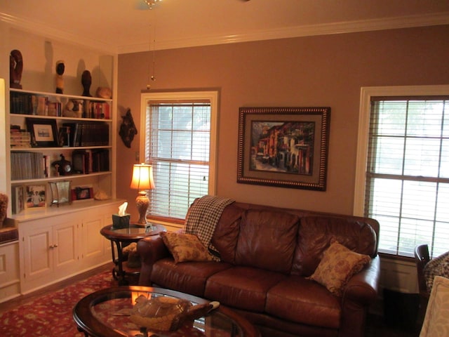 401 Craig St, Hillsboro, TX 76645 - living room featuring wood finished floors and ornamental molding
