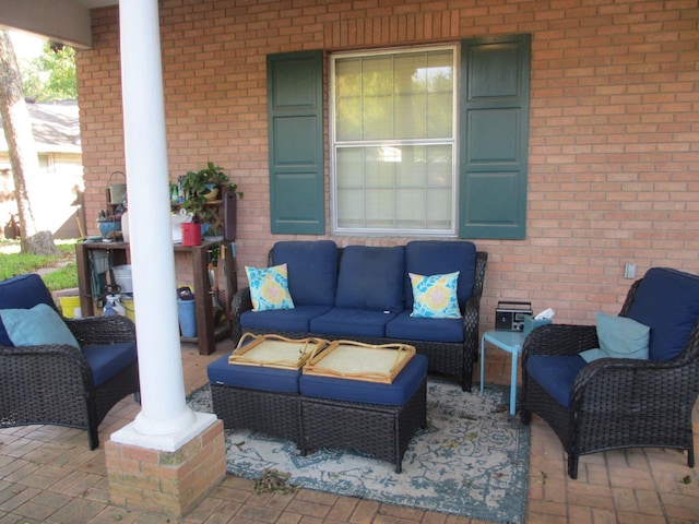 401 Craig St, Hillsboro, TX 76645 - view of patio / terrace featuring outdoor lounge area