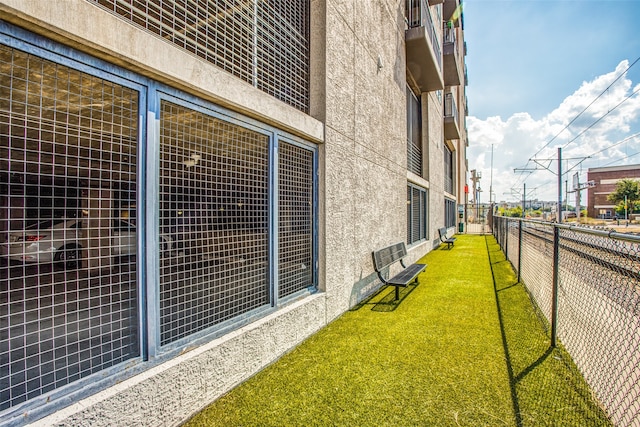 exterior space featuring a balcony