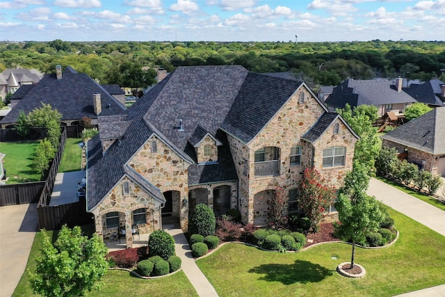 birds eye view of property