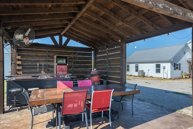 view of patio / terrace featuring central air condition unit