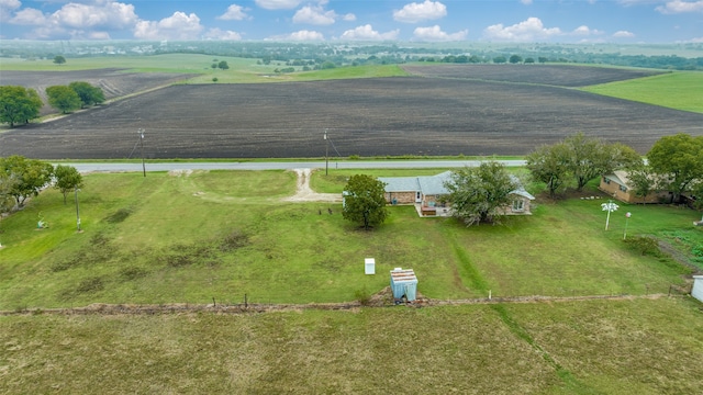 drone / aerial view featuring a rural view