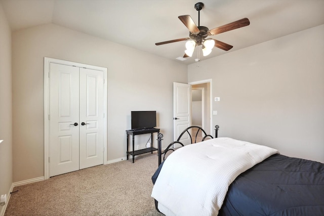 1104 Dove Haven Dr, Mansfield, TX 76063 - bedroom with a ceiling fan, baseboards, light carpet, and a closet