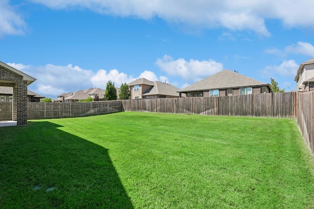 1104 Dove Haven Dr, Mansfield, TX 76063 - view of yard with a fenced backyard and a residential view
