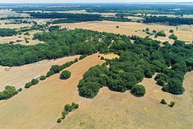 drone / aerial view with a rural view