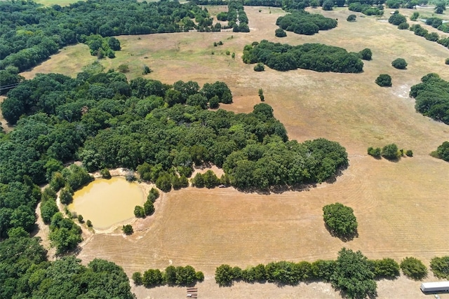 bird's eye view with a rural view