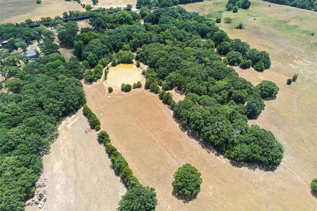 aerial view with a rural view