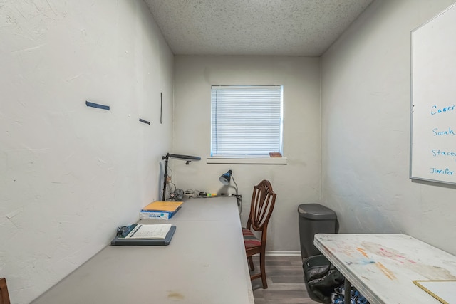 office featuring hardwood / wood-style floors