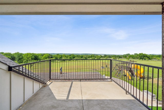 view of balcony