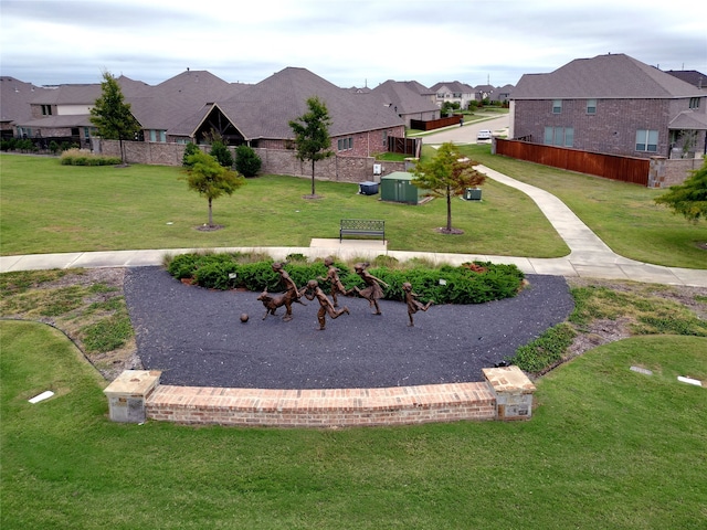 exterior space featuring a lawn