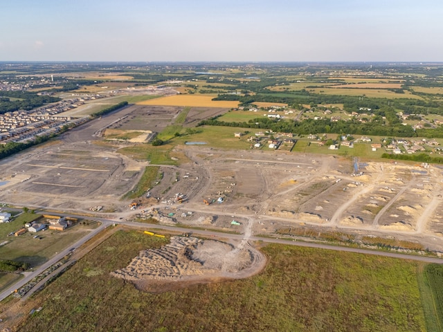 bird's eye view with a rural view