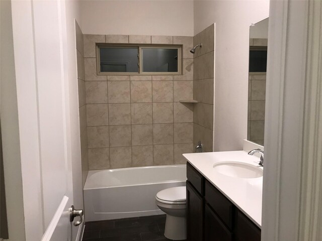 4111 Beamer Dr, Forney, TX 75126 - full bathroom featuring toilet, shower / bath combination, and vanity