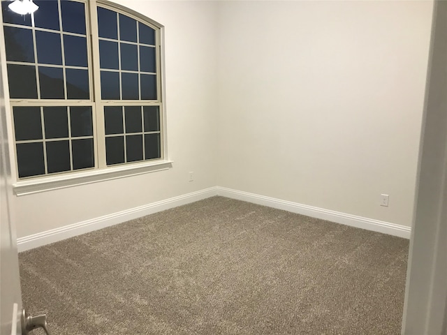 unfurnished room featuring carpet flooring